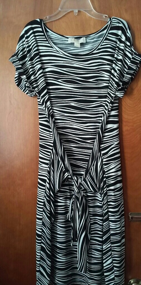 Michael Kors Black & White Dress size M